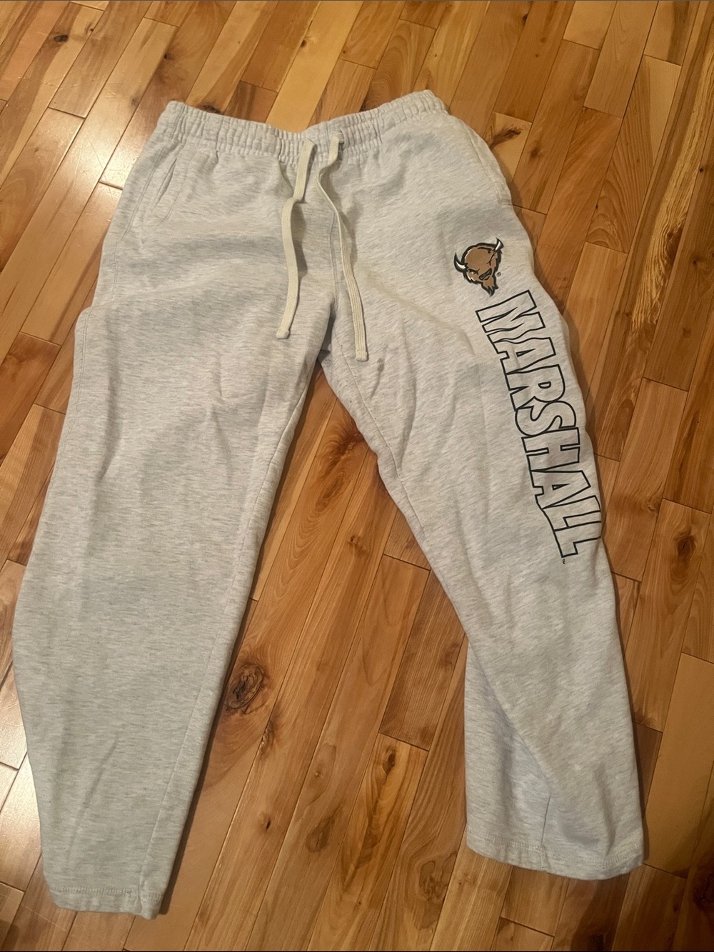 Marshall Light Gray Joggers with Buffalo Logo